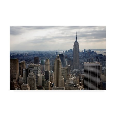 Monte Nagler 'Empire State Building New York City New York Color' Canvas Art,16x24